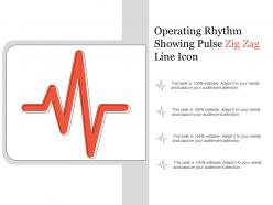 Operating rhythm showing pulse zig zag line icon