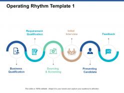 Operating rhythm template business ppt powerpoint presentation layouts gridlines