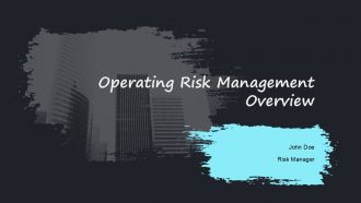 Operating Risk Management PPT Summary AT