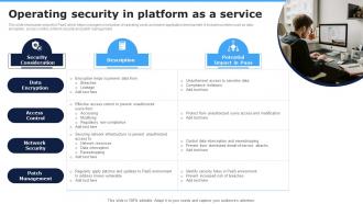 Operating Security In Platform As A Service