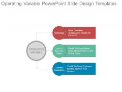 Operating variable powerpoint slide design templates