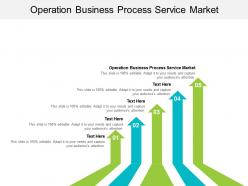 Operation business process service market ppt powerpoint presentation pictures ideas cpb