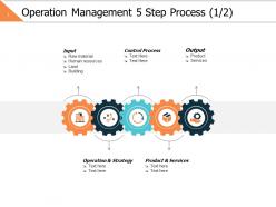 Operation management 5 step process 1 2 ppt powerpoint presentation file format ideas