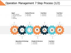 Operation management 7 step process 1 2 ppt powerpoint presentation file graphic tips