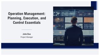 Operation Management Planning Execution And Control Essentials PPT PowerPoint AT