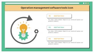 Operation Management Software Tools Icon