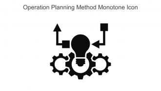 Operation Planning Method Monotone Icon In Powerpoint Pptx Png And Editable Eps Format