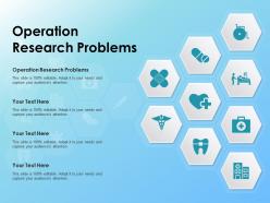 Operation research problems ppt powerpoint presentation slides grid