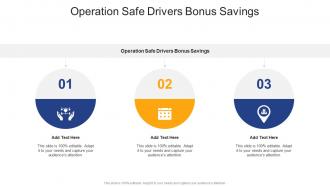 Operation Safe Drivers Bonus Savings In Powerpoint And Google Slides Cpb