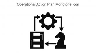 Operational Action Plan Monotone Icon In Powerpoint Pptx Png And Editable Eps Format