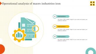 Operational Analysis Of Macro Industries Icon