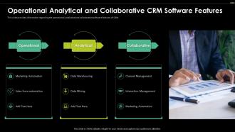 Operational Analytical And Collaborative Digital Transformation Driving Customer