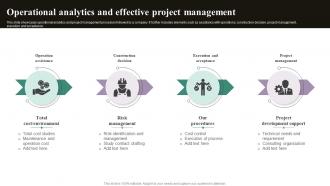 Operational Analytics And Effective Project Management