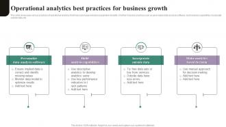 Operational Analytics Best Practices For Business Growth