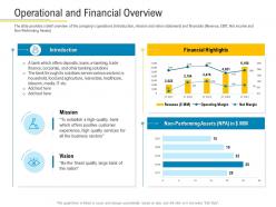 Operational and financial overview financial market pitch deck ppt inspiration