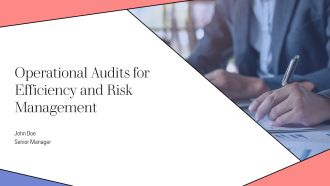 Operational Audits For Efficiency And Risk Management PPT Sample AT