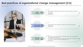Operational Change Management Best Practices Of Organizational Change Management CM SS V Image Editable