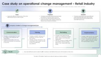 Operational Change Management Case Study On Operational Change Management CM SS V