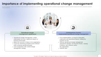 Operational Change Management Importance Of Implementing Operational CM SS V