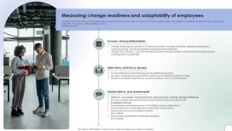 Operational Change Management Measuring Change Readiness And Adaptability CM SS V