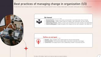 Operational Change Management To Enhance Organizational Excellence CM CD V Researched Compatible