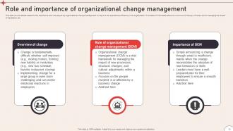 Operational Change Management To Enhance Organizational Excellence CM CD V Colorful Compatible
