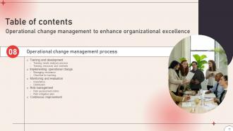 Operational Change Management To Enhance Organizational Excellence CM CD V Unique Designed