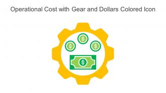 Operational Cost With Gear And Dollars Colored Icon In Powerpoint Pptx Png And Editable Eps Format