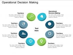 Operational decision making ppt powerpoint presentation ideas structure cpb