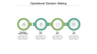 Operational decision making ppt powerpoint presentation layouts slideshow cpb