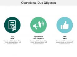 Operational due diligence ppt powerpoint presentation file background images cpb
