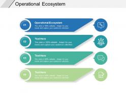 Operational ecosystem ppt powerpoint presentation ideas brochure cpb