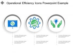 Operational efficiency icons powerpoint example