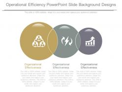 Operational efficiency powerpoint slide background designs