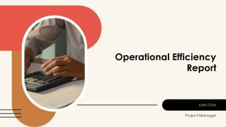 Operational Efficiency Report PPT Graphics AT