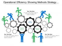 Operational efficiency showing methods strategy and initiate execution