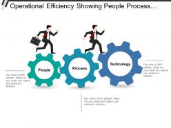 Operational efficiency showing people process and technology