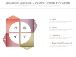 Operational excellence consulting template ppt sample