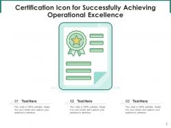 Operational Excellence Icon Successfully Business Revenue Management Leadership