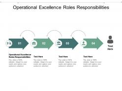 Operational excellence roles responsibilities ppt powerpoint presentation show deck cpb