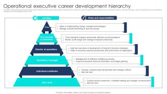 Operational Executive Career Development Hierarchy