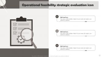 Operational Feasibility Strategic Evaluation Icon