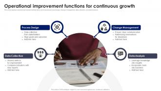 Operational Improvement Functions For Continuous Growth