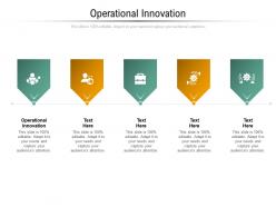 Operational innovation ppt powerpoint presentation show display cpb