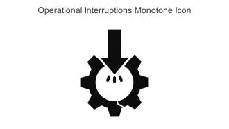 Operational Interruptions Monotone Icon In Powerpoint Pptx Png And Editable Eps Format