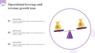 Operational Leverage And Revenue Growth Icon