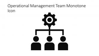 Operational Management Team Monotone Icon In Powerpoint Pptx Png And Editable Eps Format
