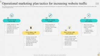 Operational Marketing Plan Powerpoint PPT Template Bundles Template Multipurpose