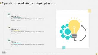 Operational Marketing Strategic Plan Icon