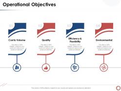Operational objectives efficiency and flexibility ppt powerpoint presentation examples